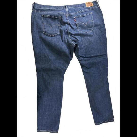 Stylish Ripped Blue Jeans - High Rise, Size 24W - Picture 7 of 7